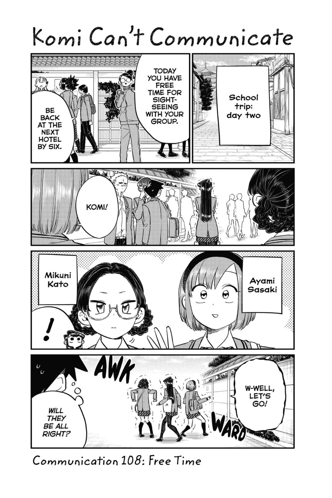 Komi Can’t Communicate Chapter 108