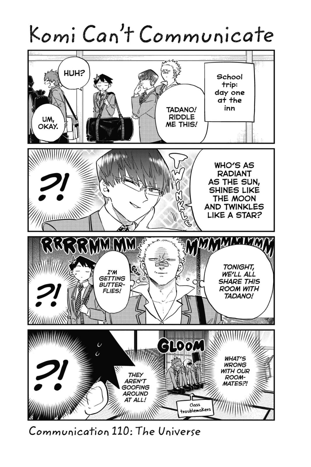Komi Can’t Communicate Chapter 110