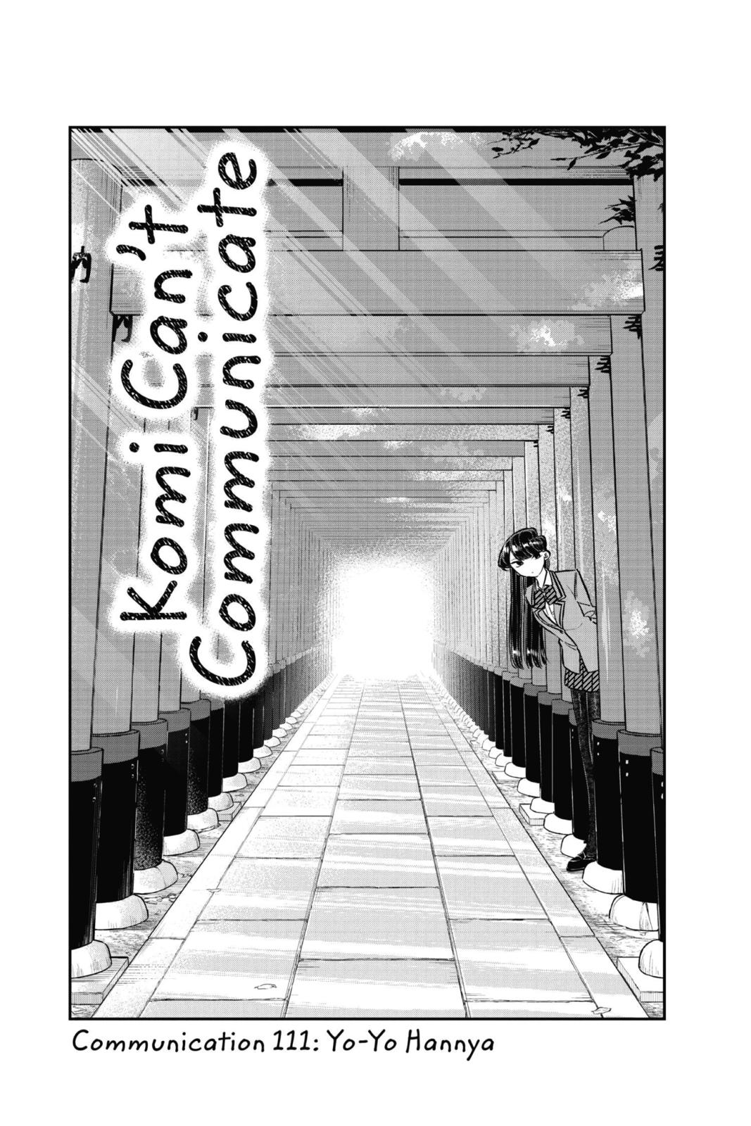 Komi Can’t Communicate Chapter 111