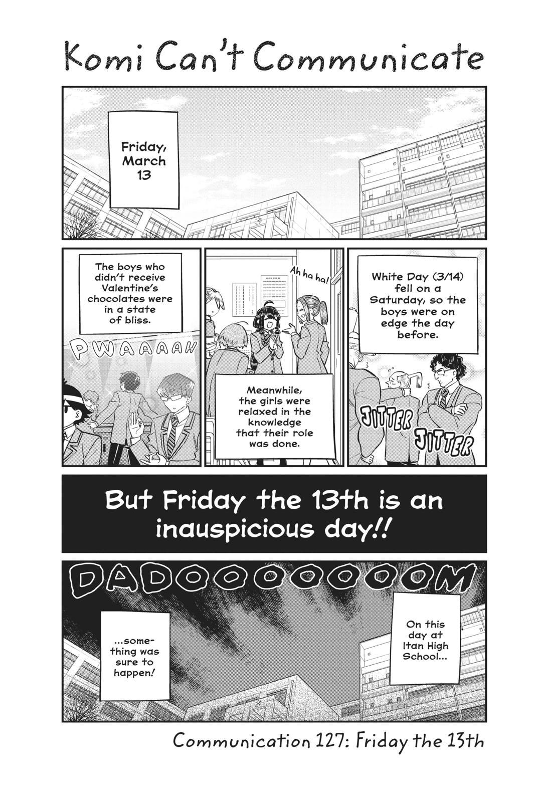 Komi Can’t Communicate Chapter 127