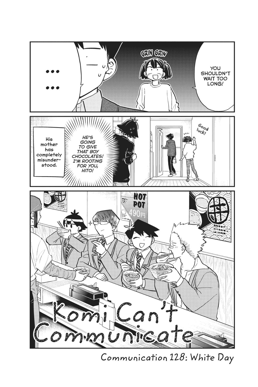Komi Can’t Communicate Chapter 128