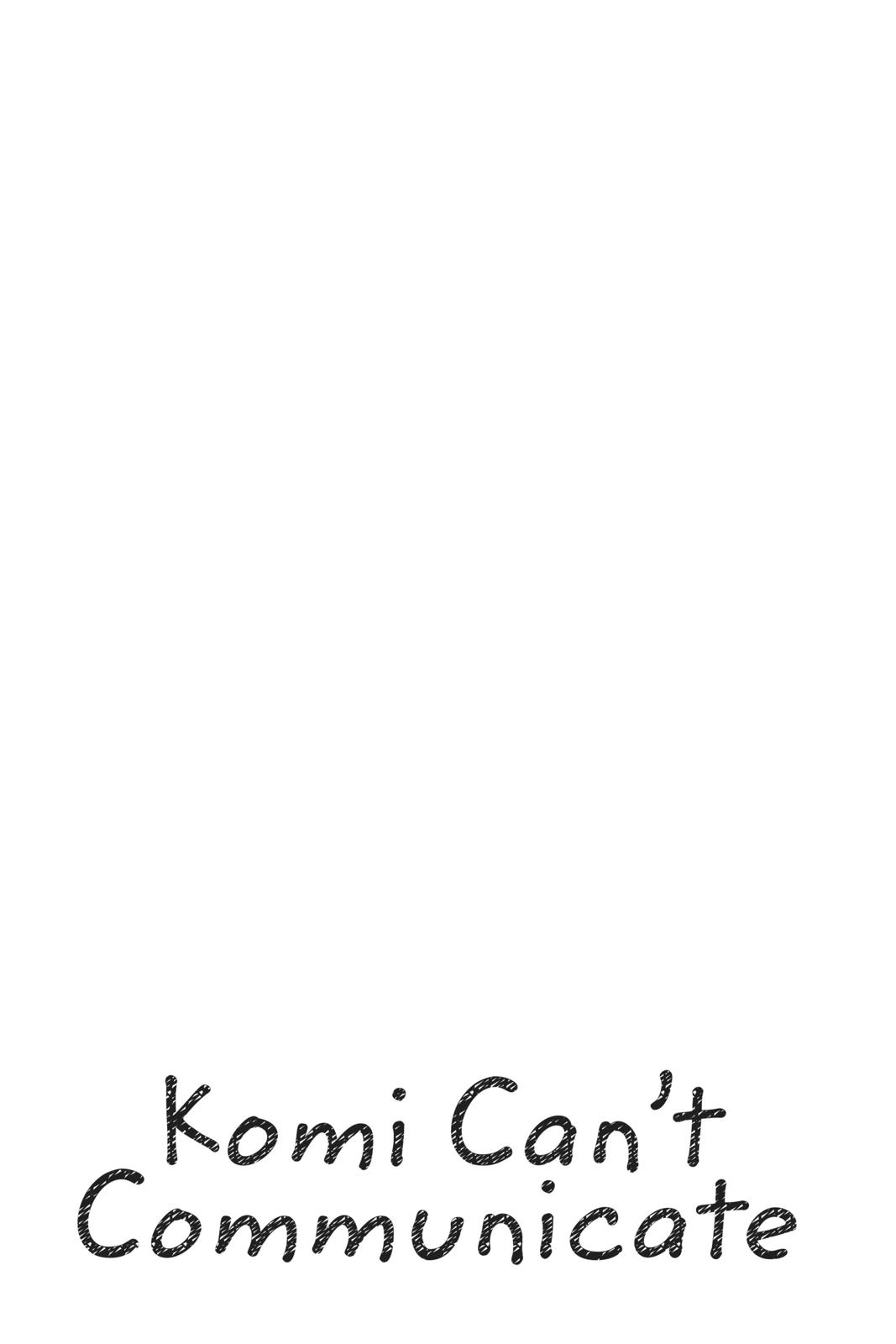Komi Can’t Communicate Chapter 128