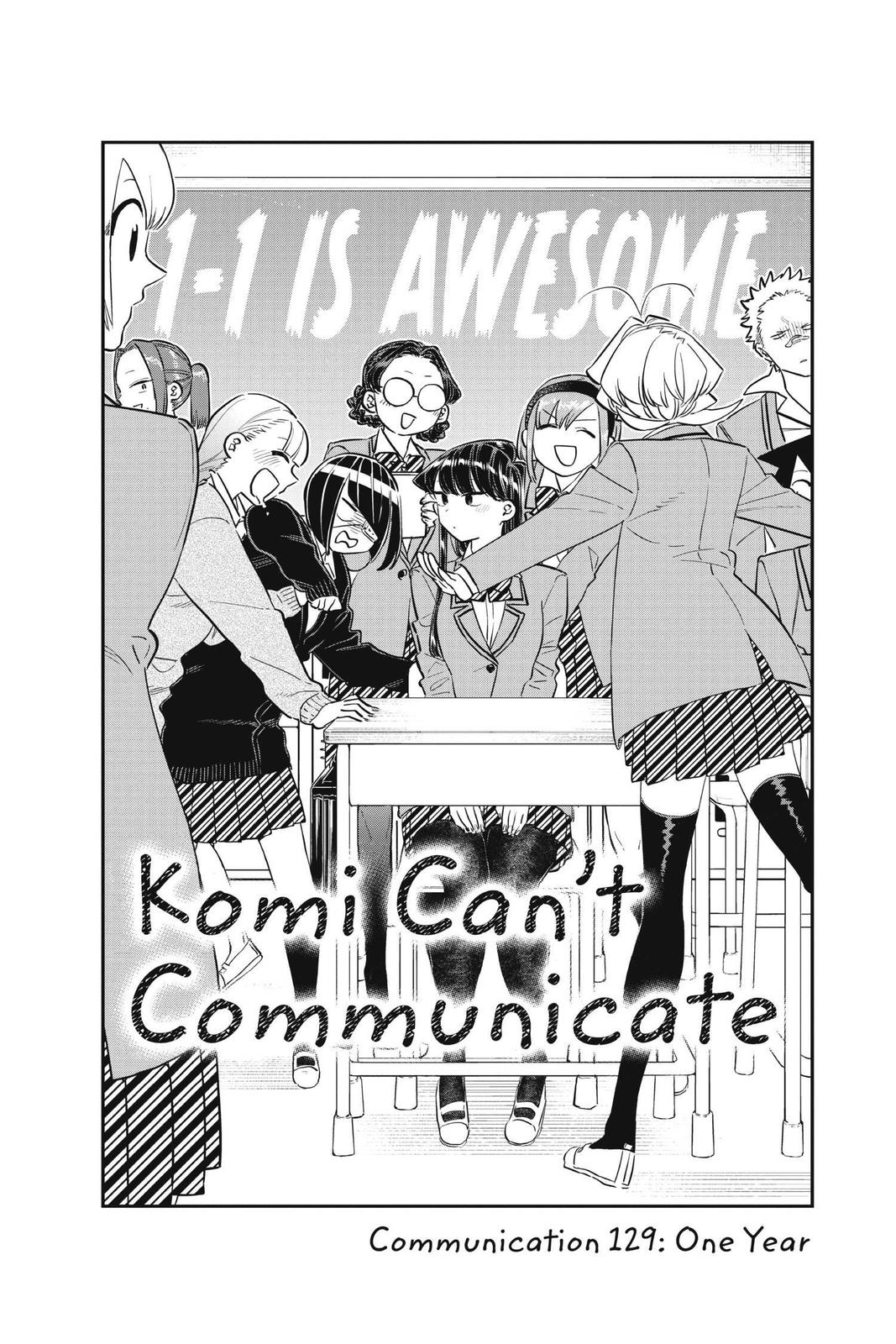 Komi Can’t Communicate Chapter 129