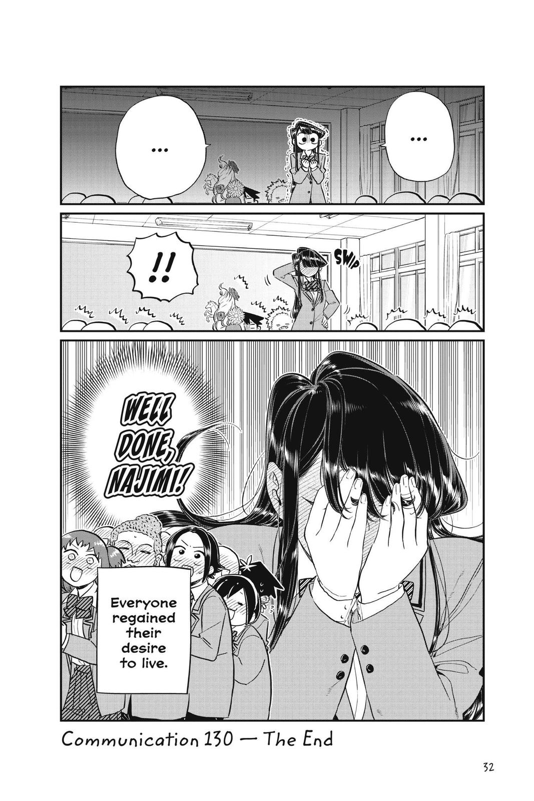 Komi Can’t Communicate Chapter 130