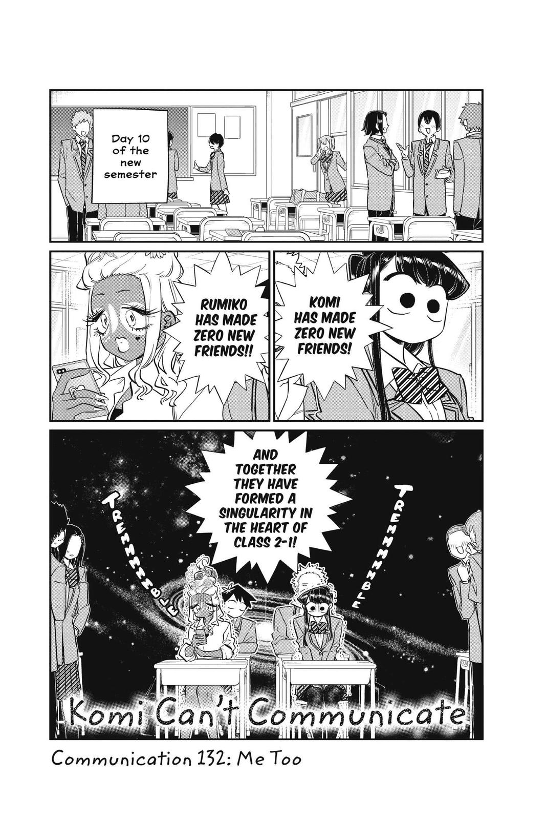 Komi Can’t Communicate Chapter 132