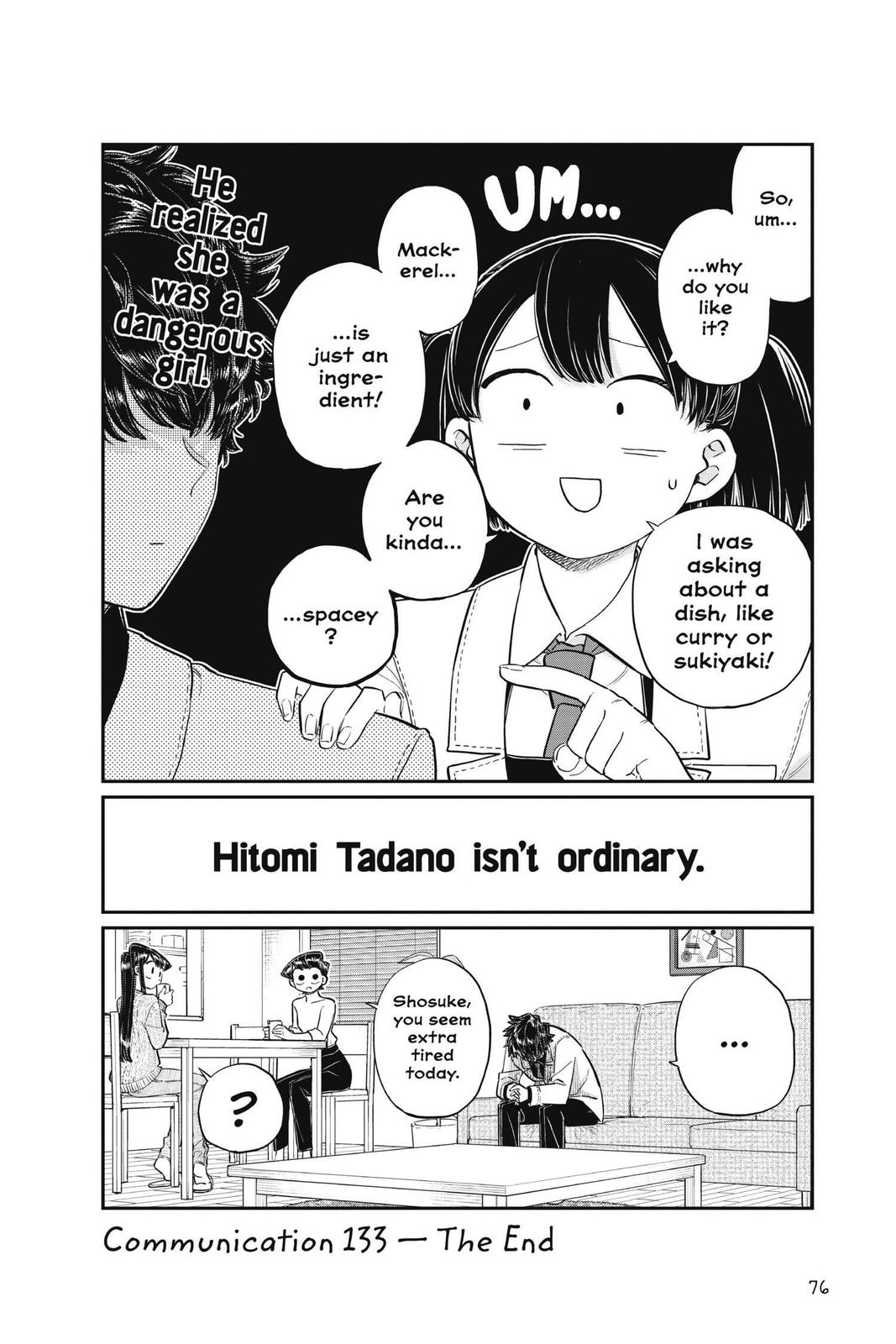 Komi Can’t Communicate Chapter 133