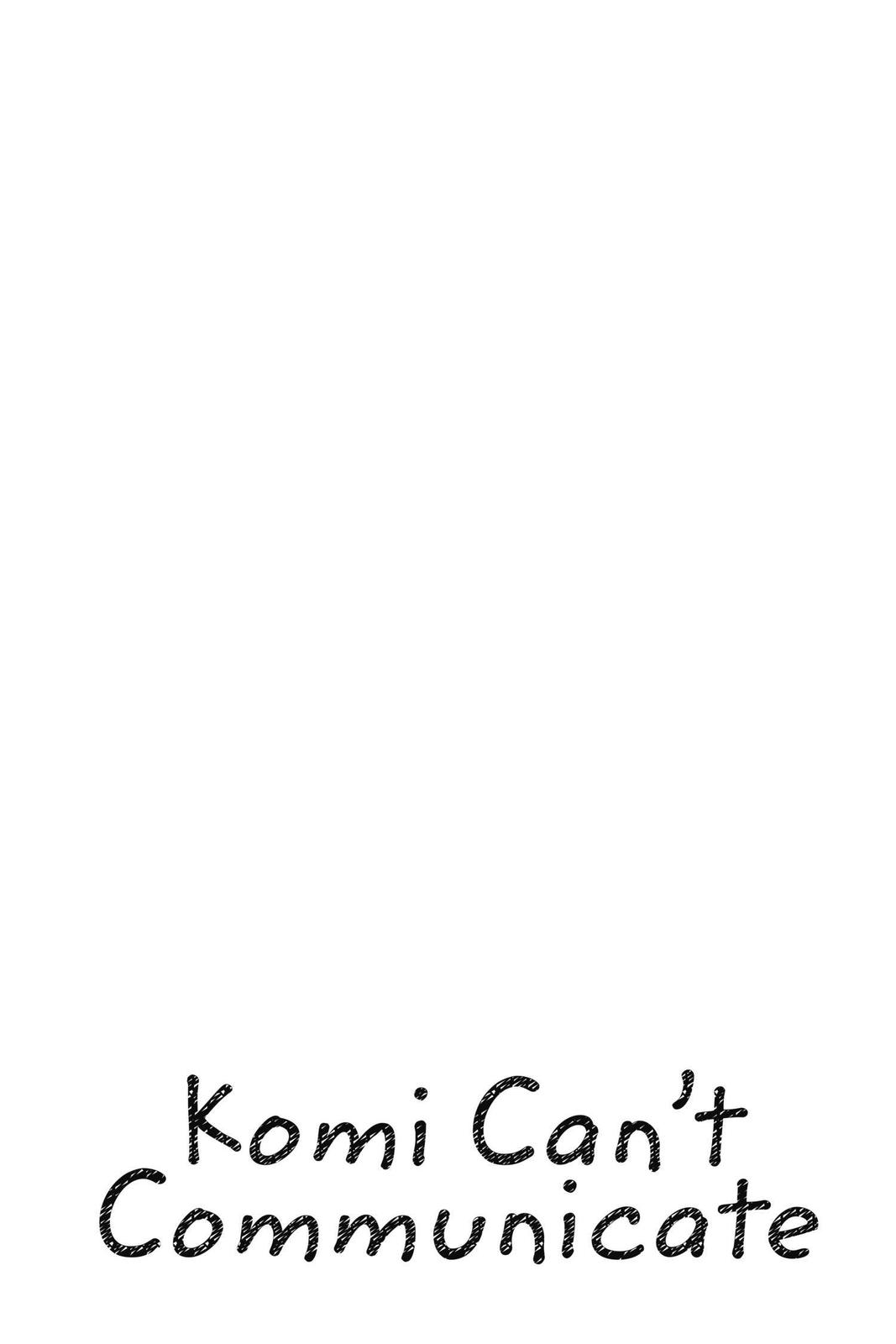 Komi Can’t Communicate Chapter 133