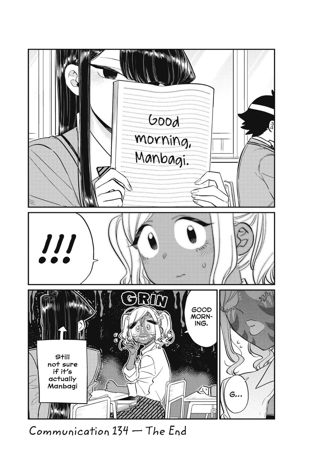 Komi Can’t Communicate Chapter 134