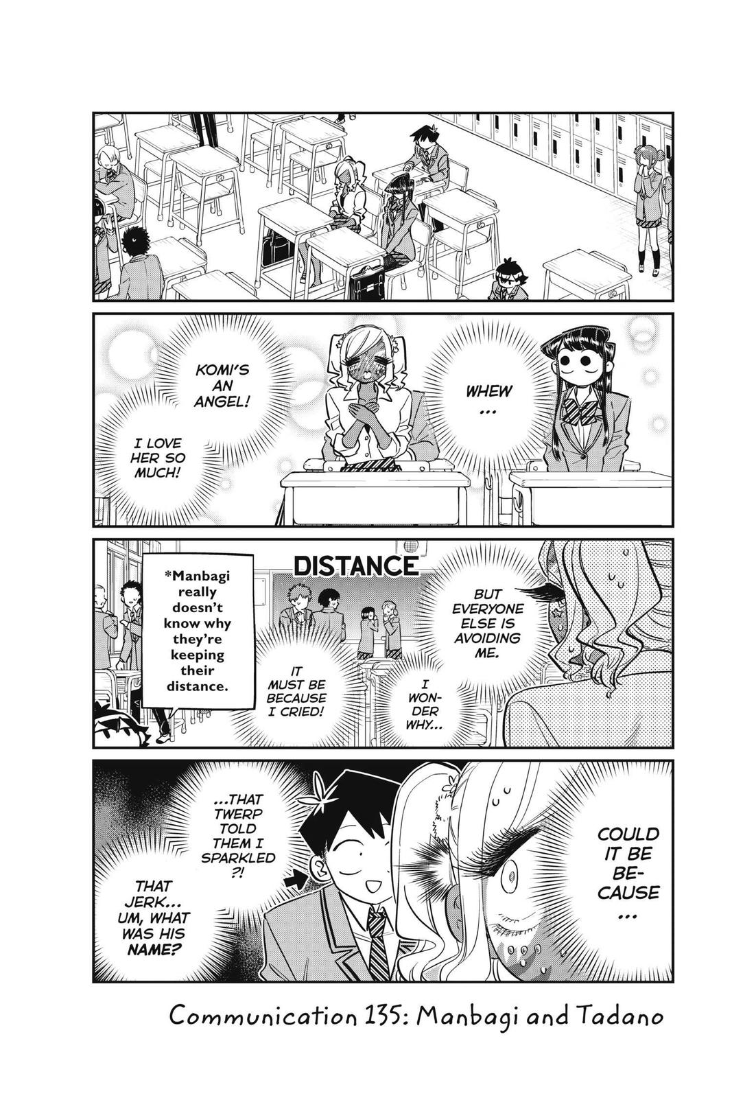 Komi Can’t Communicate Chapter 135