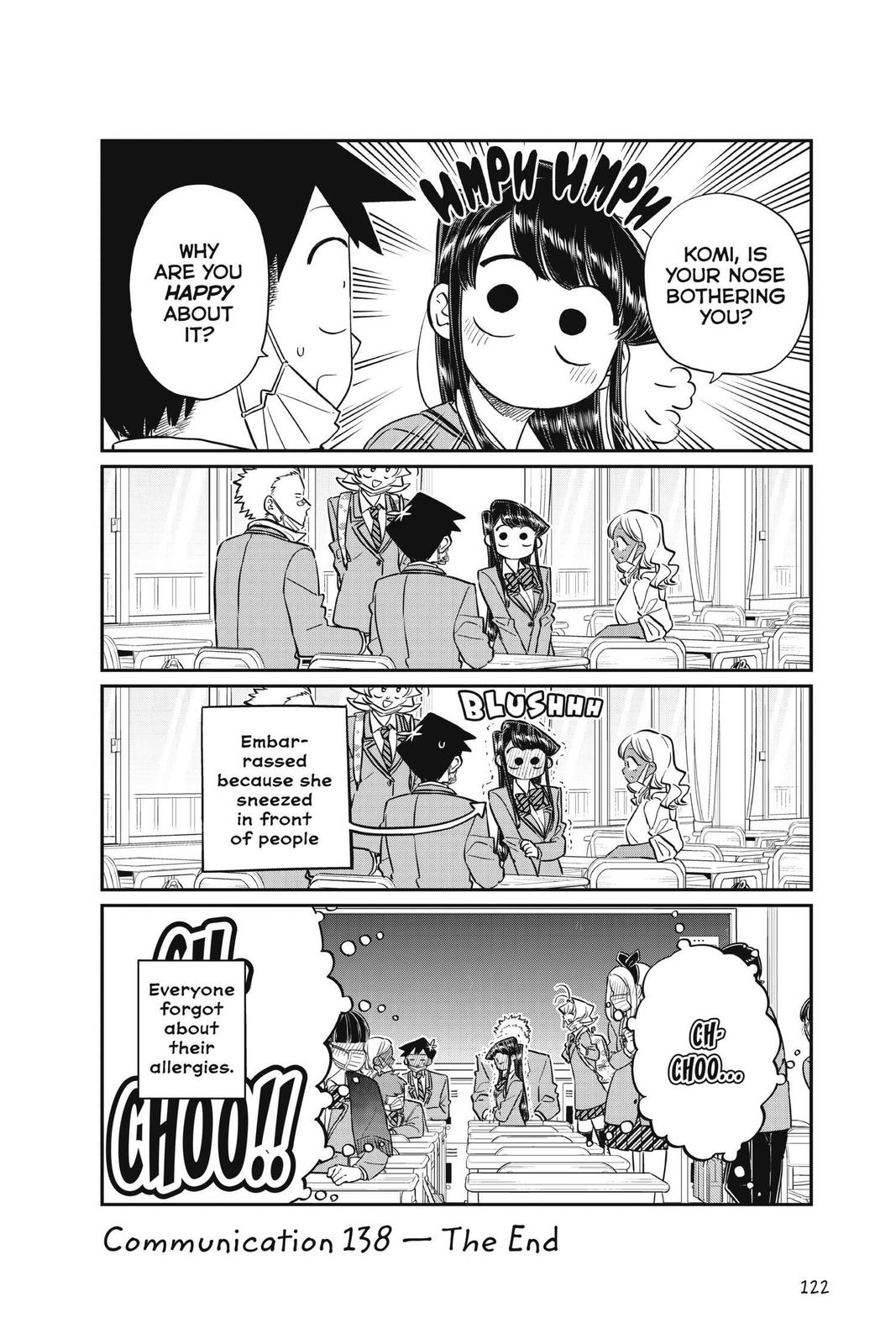 Komi Can’t Communicate Chapter 138