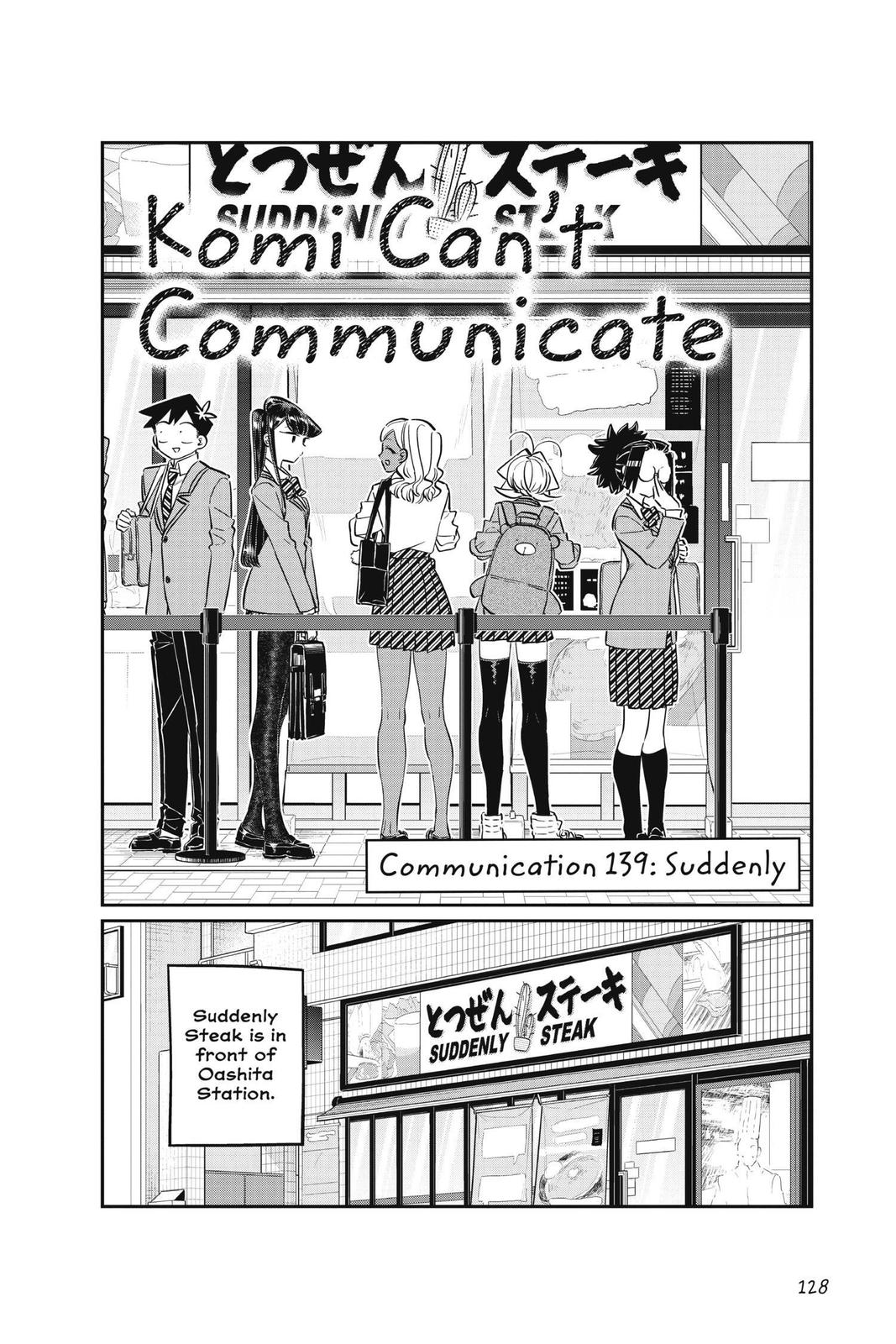 Komi Can’t Communicate Chapter 139