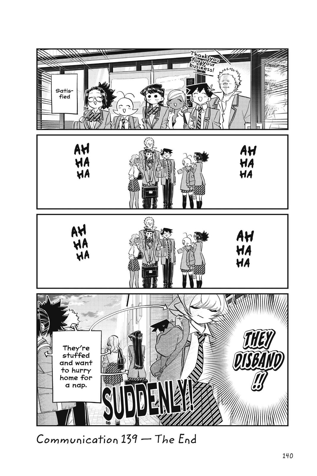 Komi Can’t Communicate Chapter 139