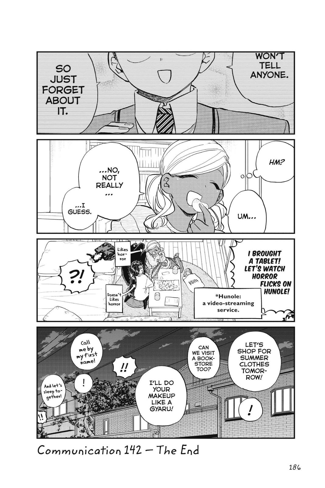 Komi Can’t Communicate Chapter 142