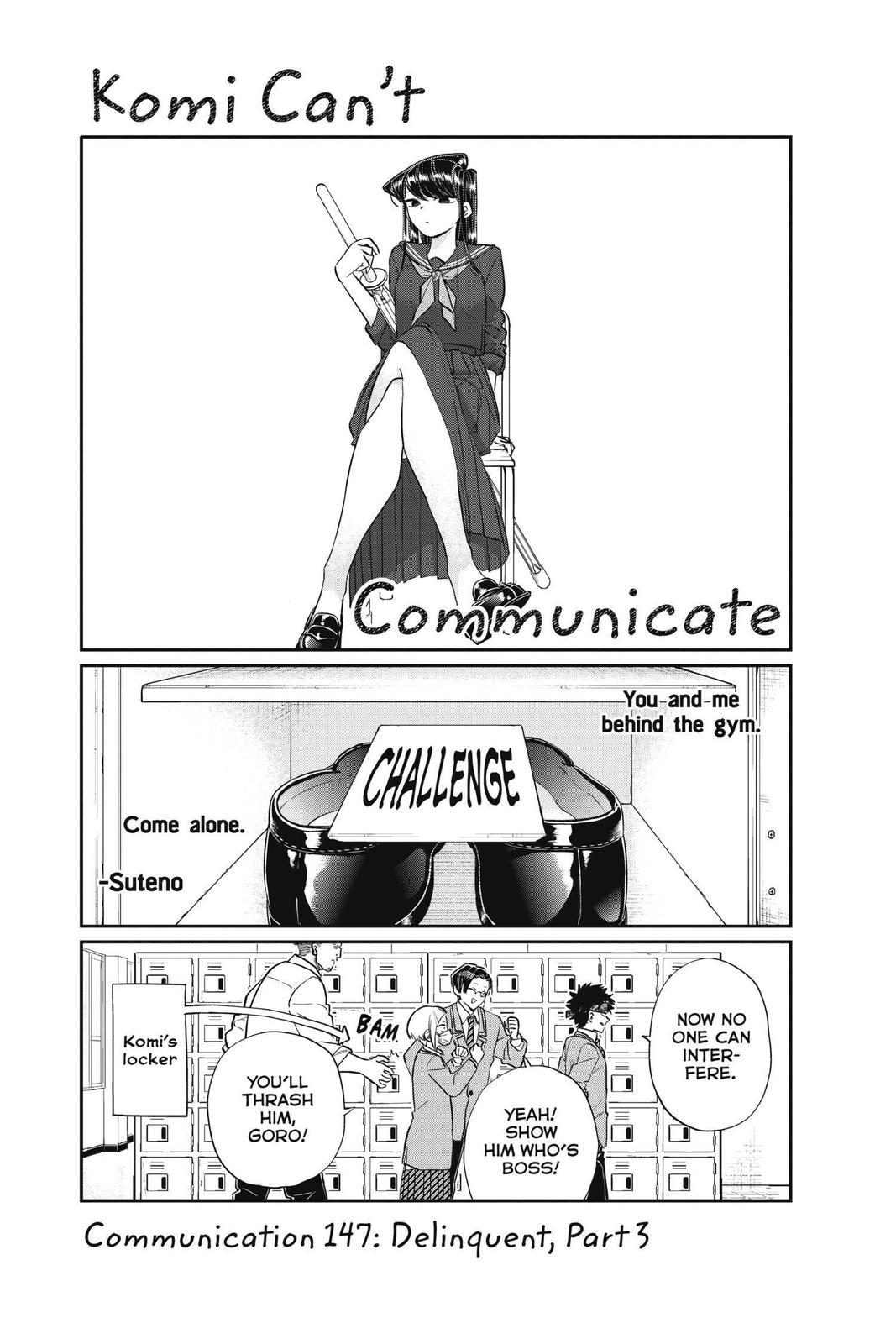 Komi Can’t Communicate Chapter 147