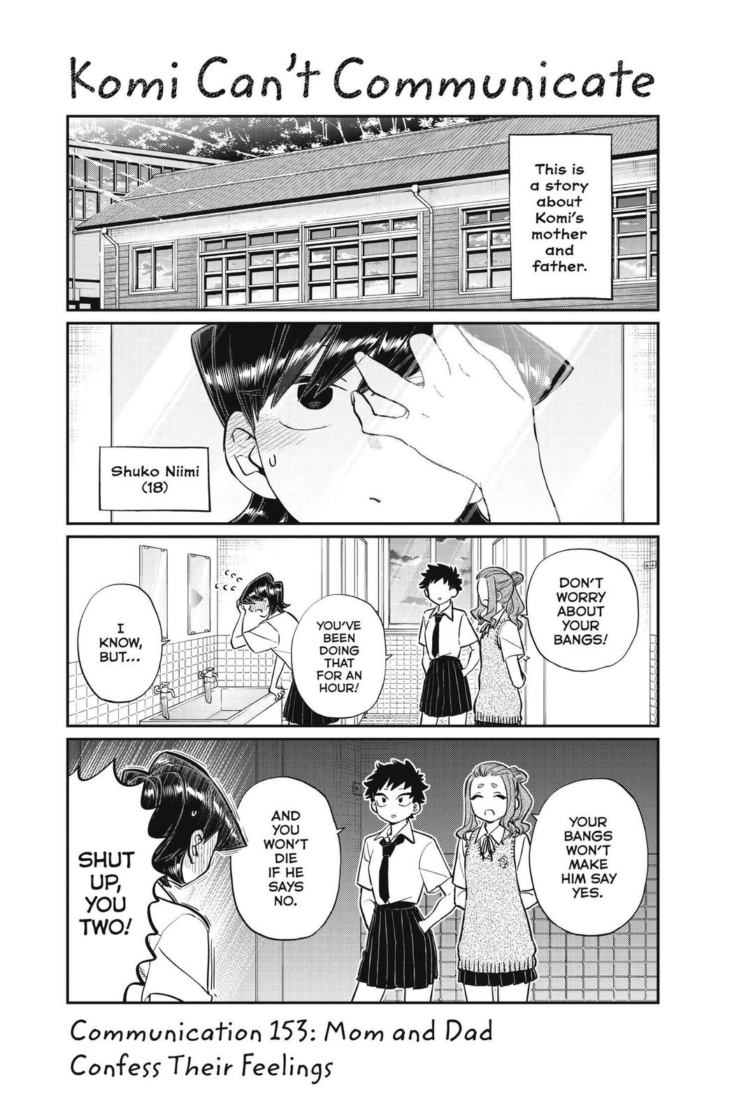 Komi Can’t Communicate Chapter 153