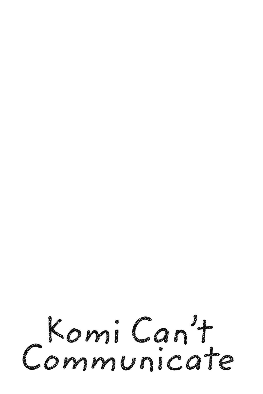 Komi Can’t Communicate Chapter 157