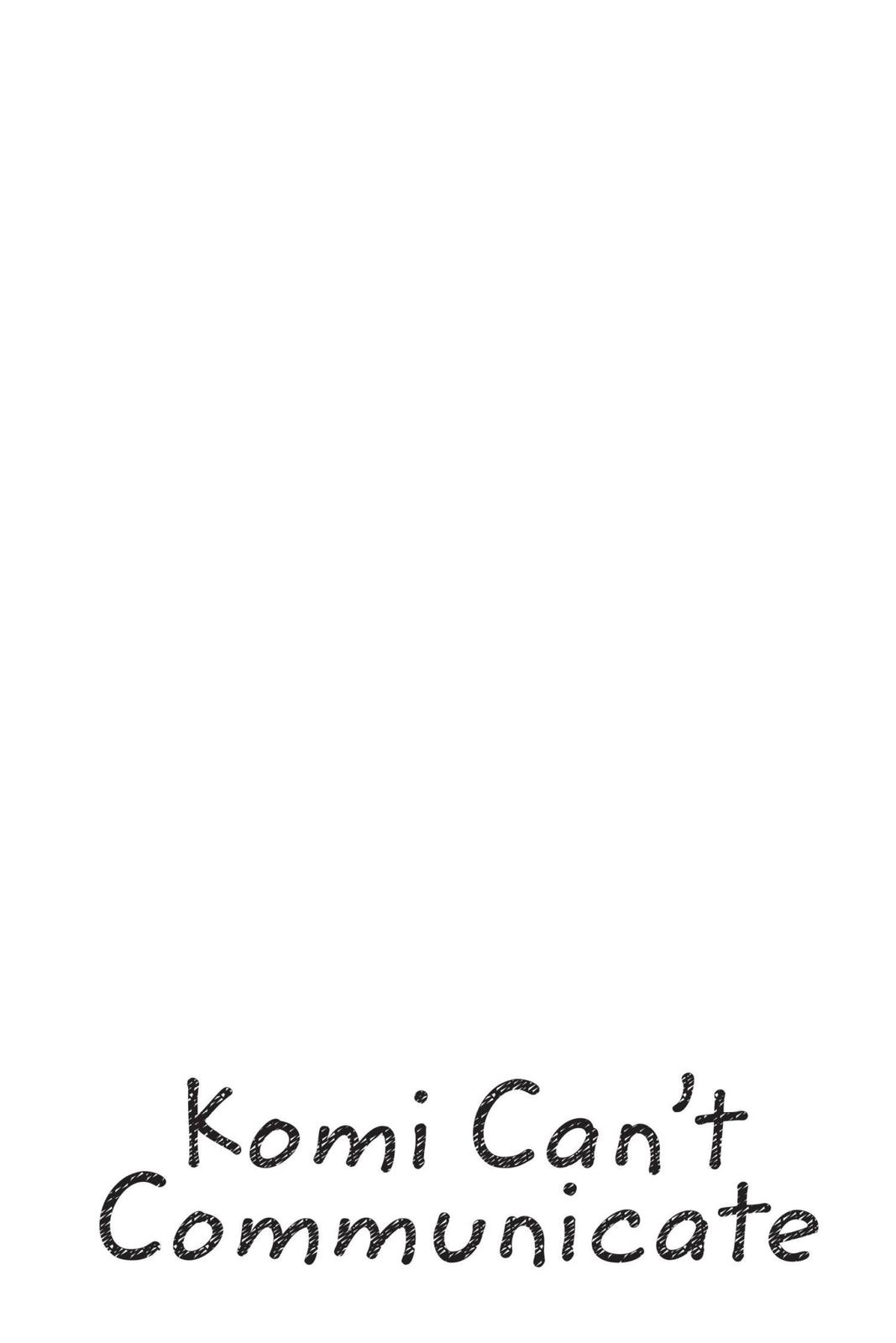 Komi Can’t Communicate Chapter 158