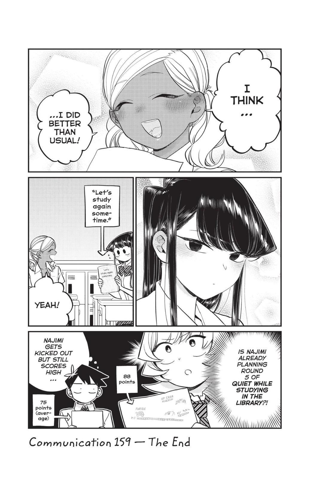 Komi Can’t Communicate Chapter 159