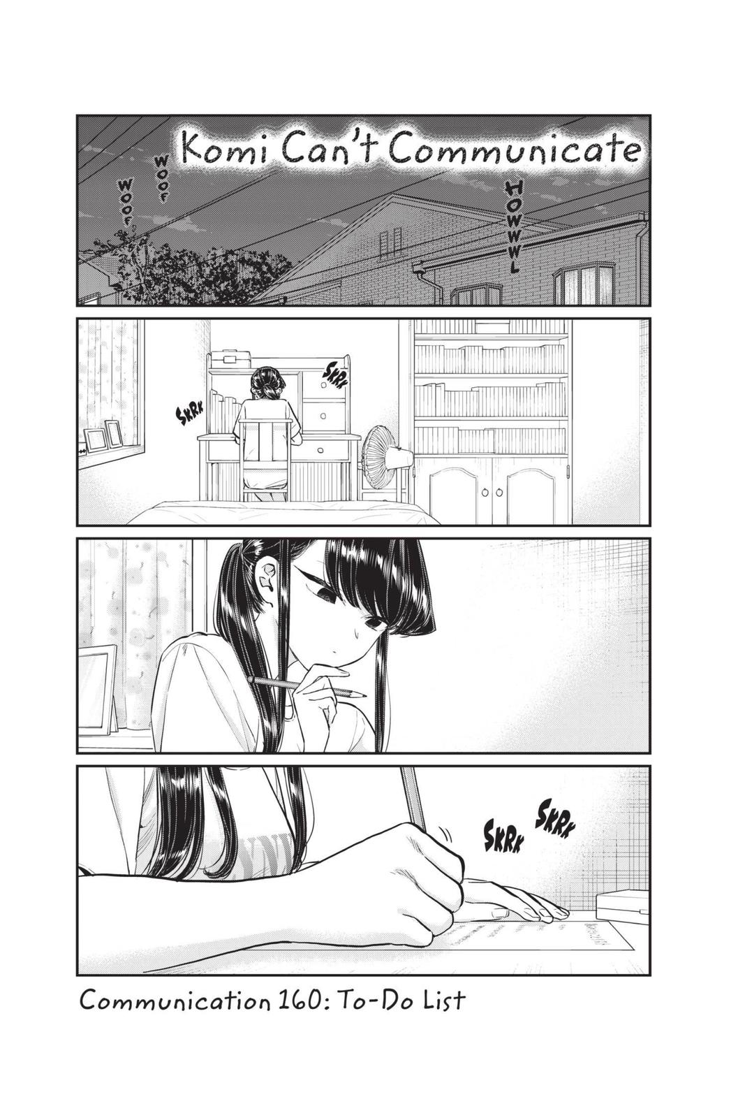 Komi Can’t Communicate Chapter 160