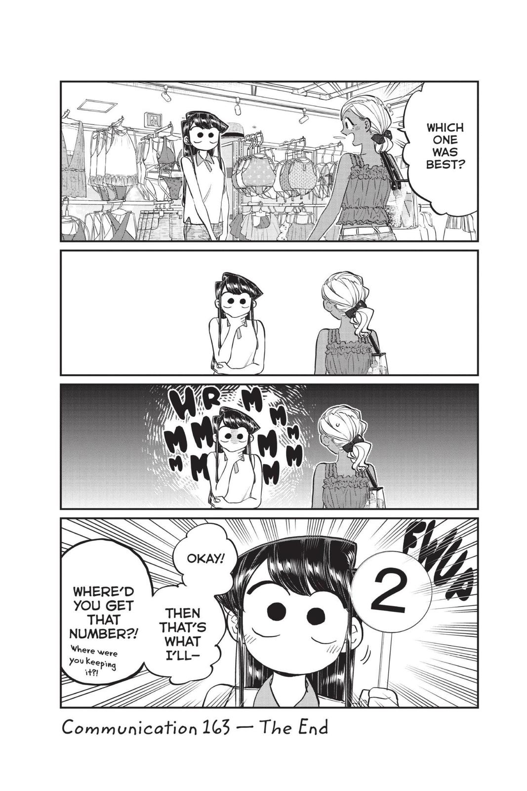 Komi Can’t Communicate Chapter 163