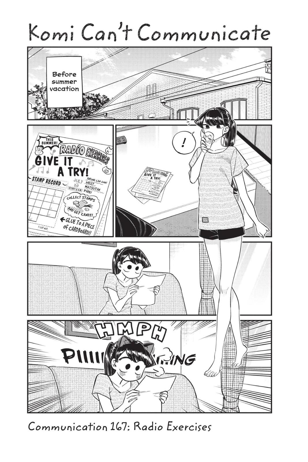 Komi Can’t Communicate Chapter 167