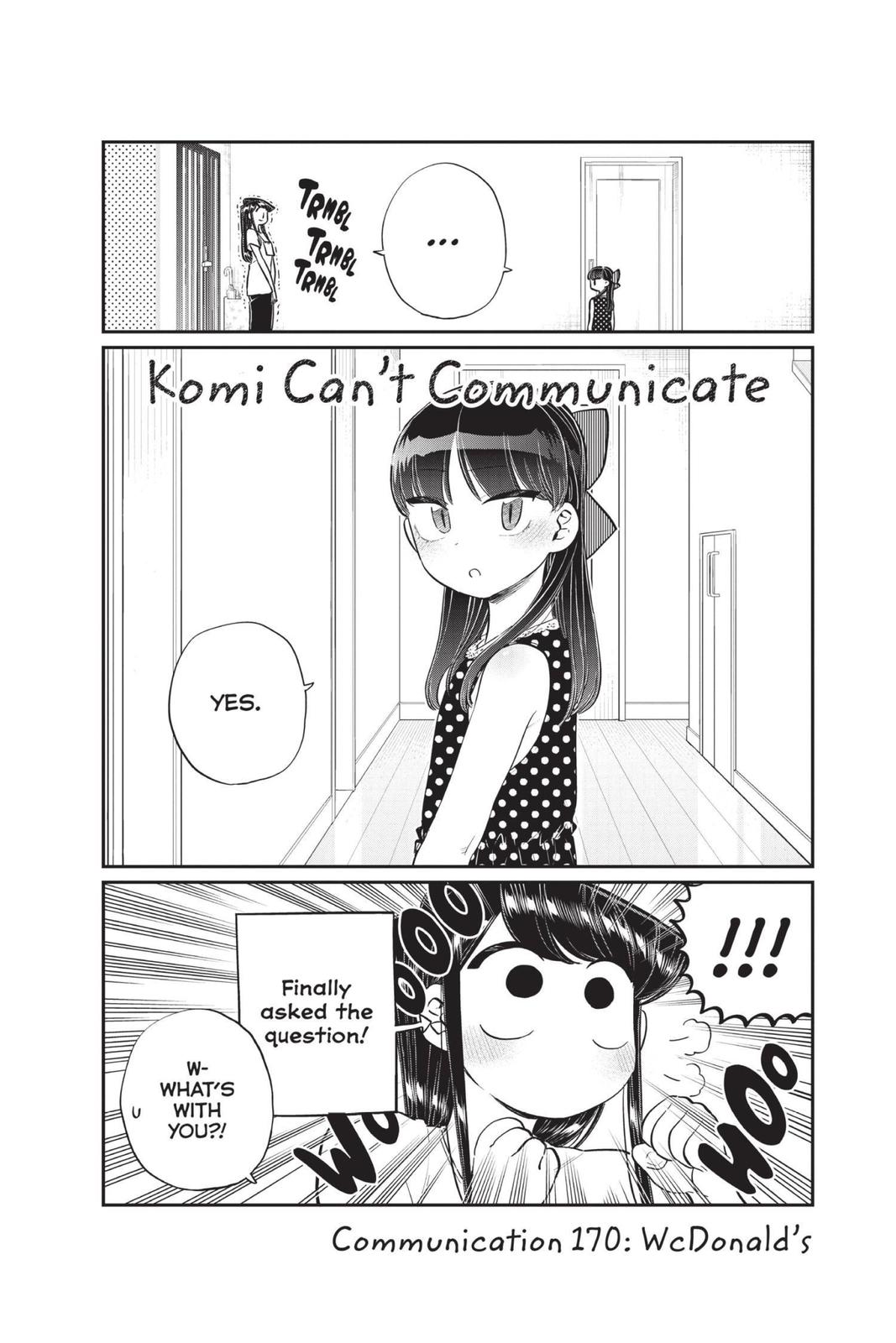 Komi Can’t Communicate Chapter 170