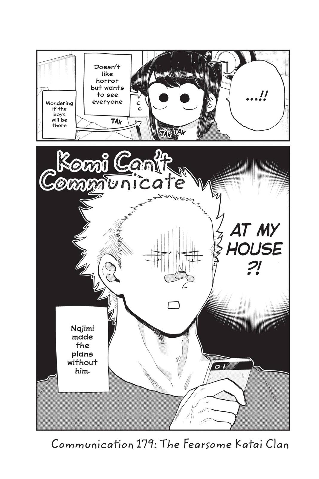 Komi Can’t Communicate Chapter 179