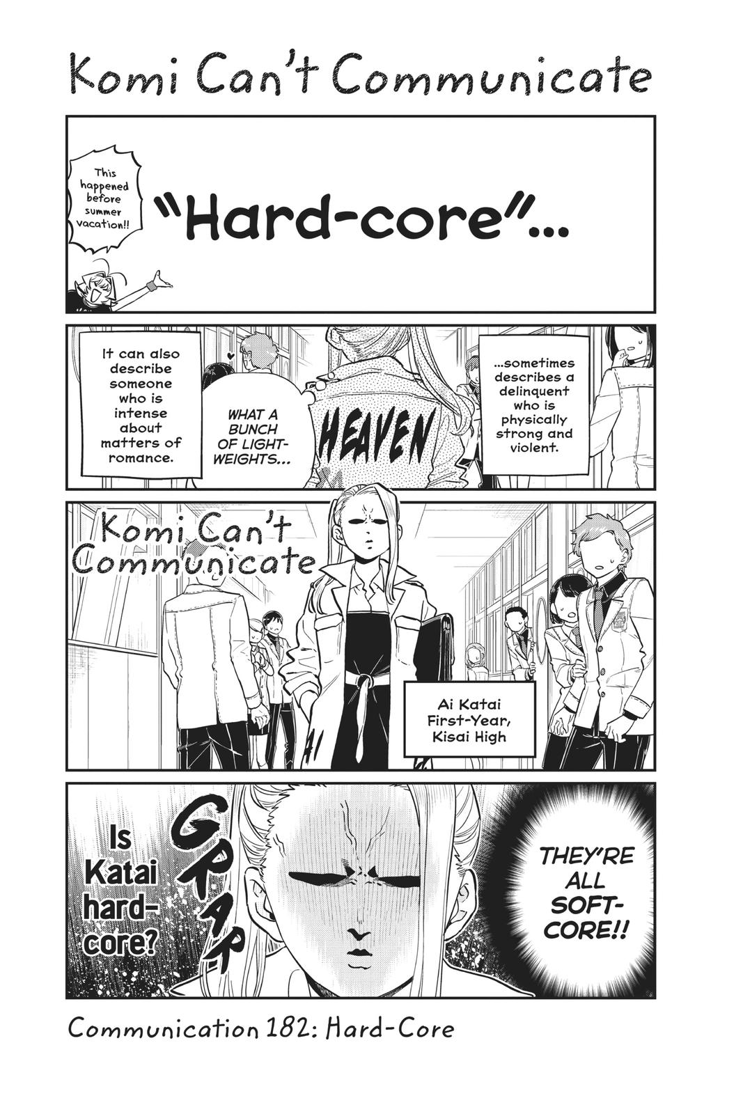 Komi Can’t Communicate Chapter 182