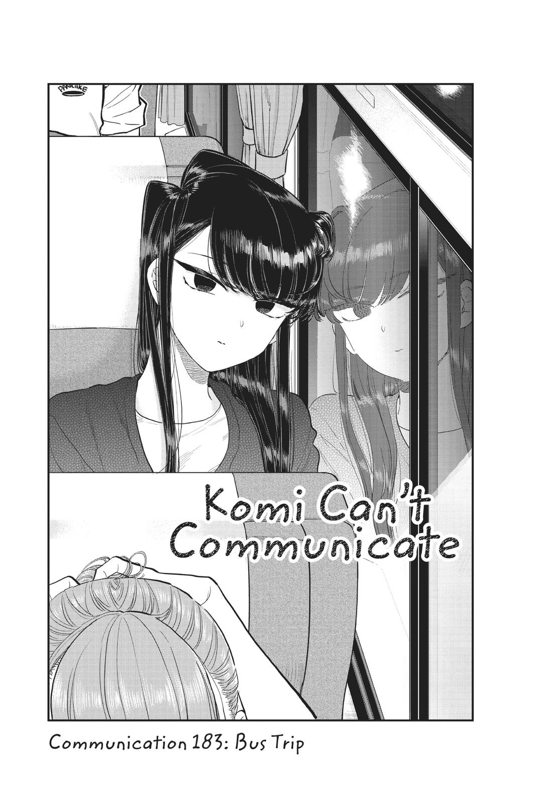 Komi Can’t Communicate Chapter 183
