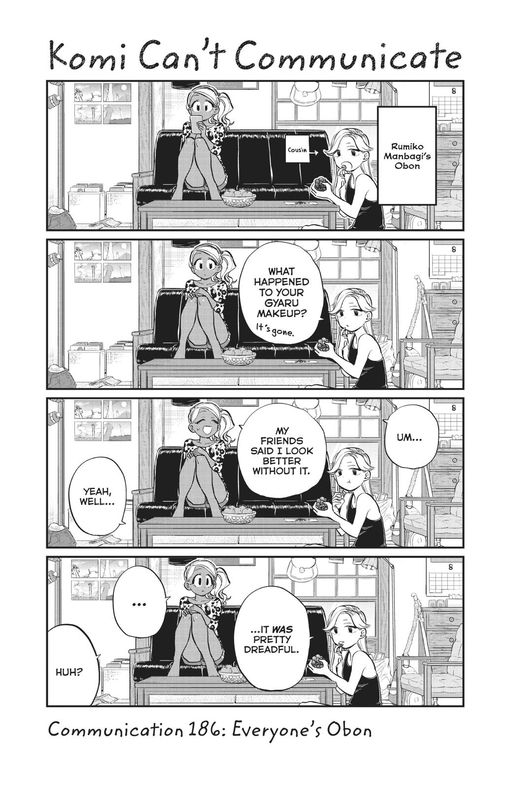 Komi Can’t Communicate Chapter 186