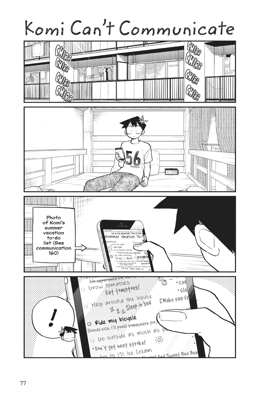 Komi Can’t Communicate Chapter 187