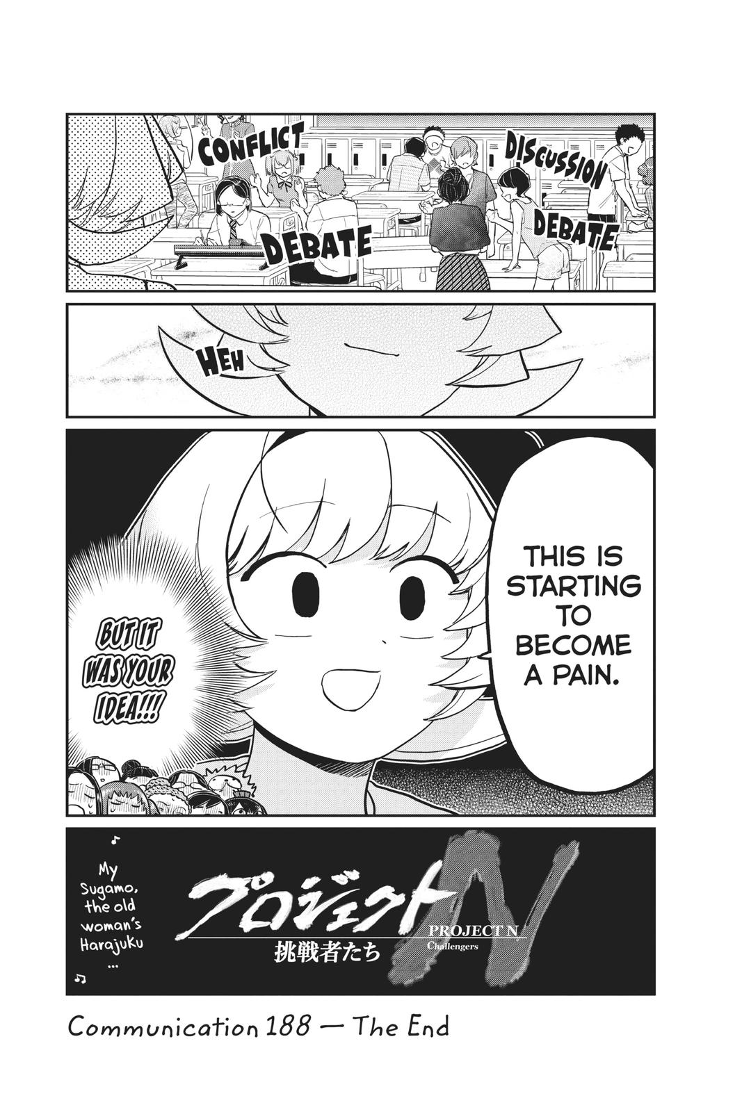 Komi Can’t Communicate Chapter 188