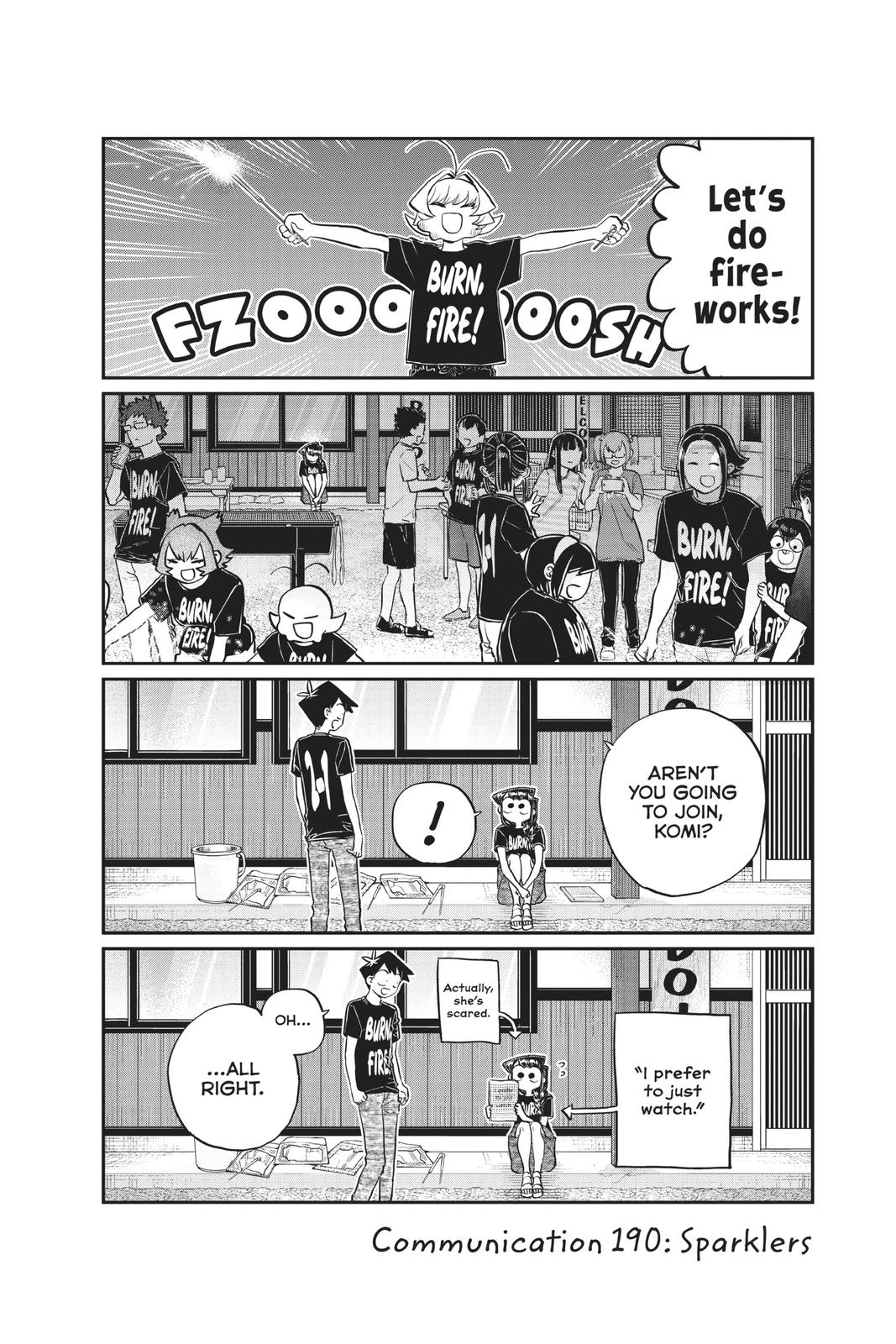 Komi Can’t Communicate Chapter 190