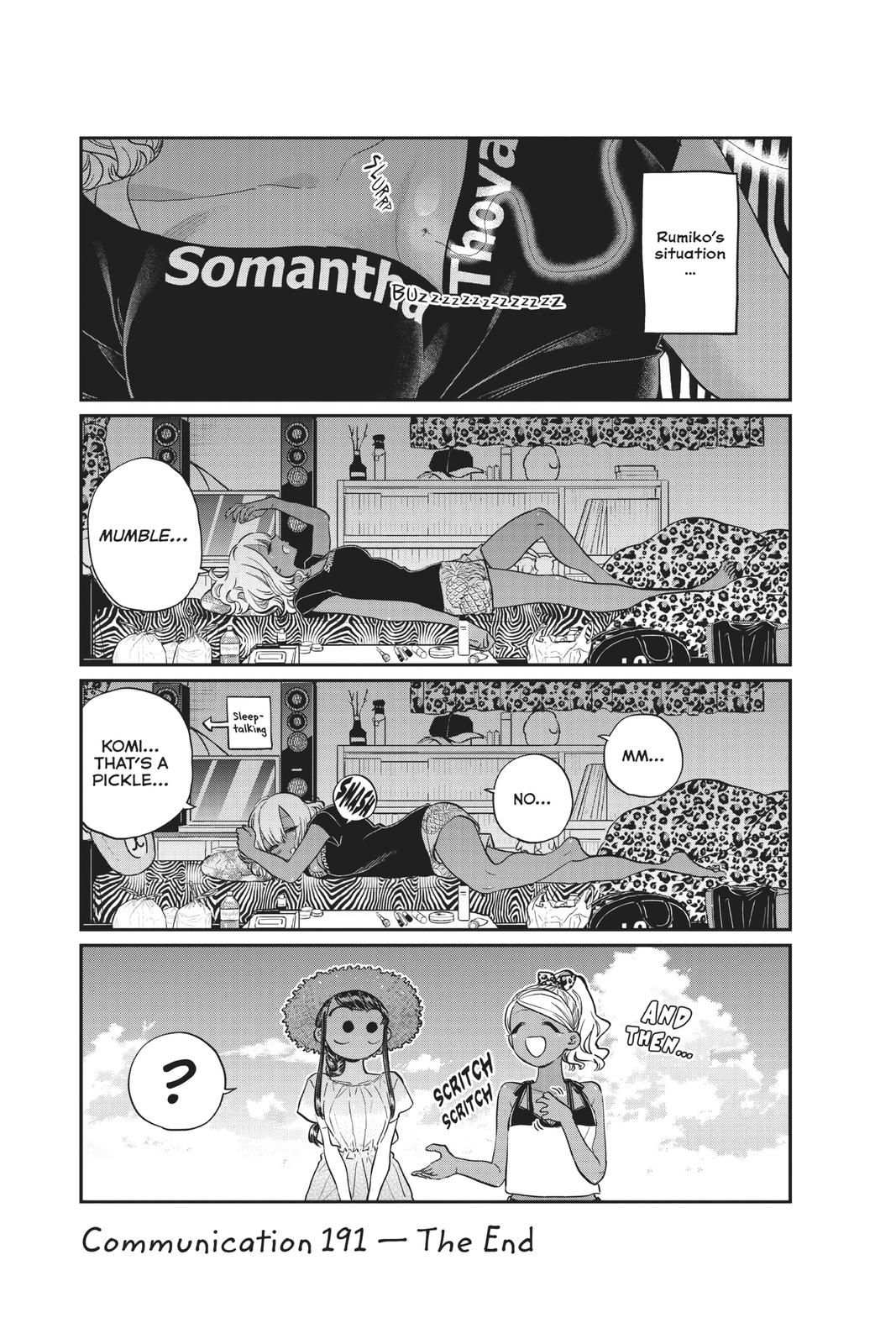 Komi Can’t Communicate Chapter 191