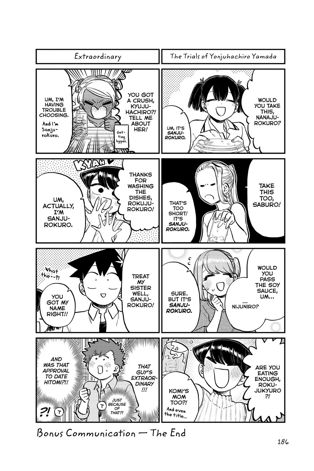 Komi Can’t Communicate Chapter 207