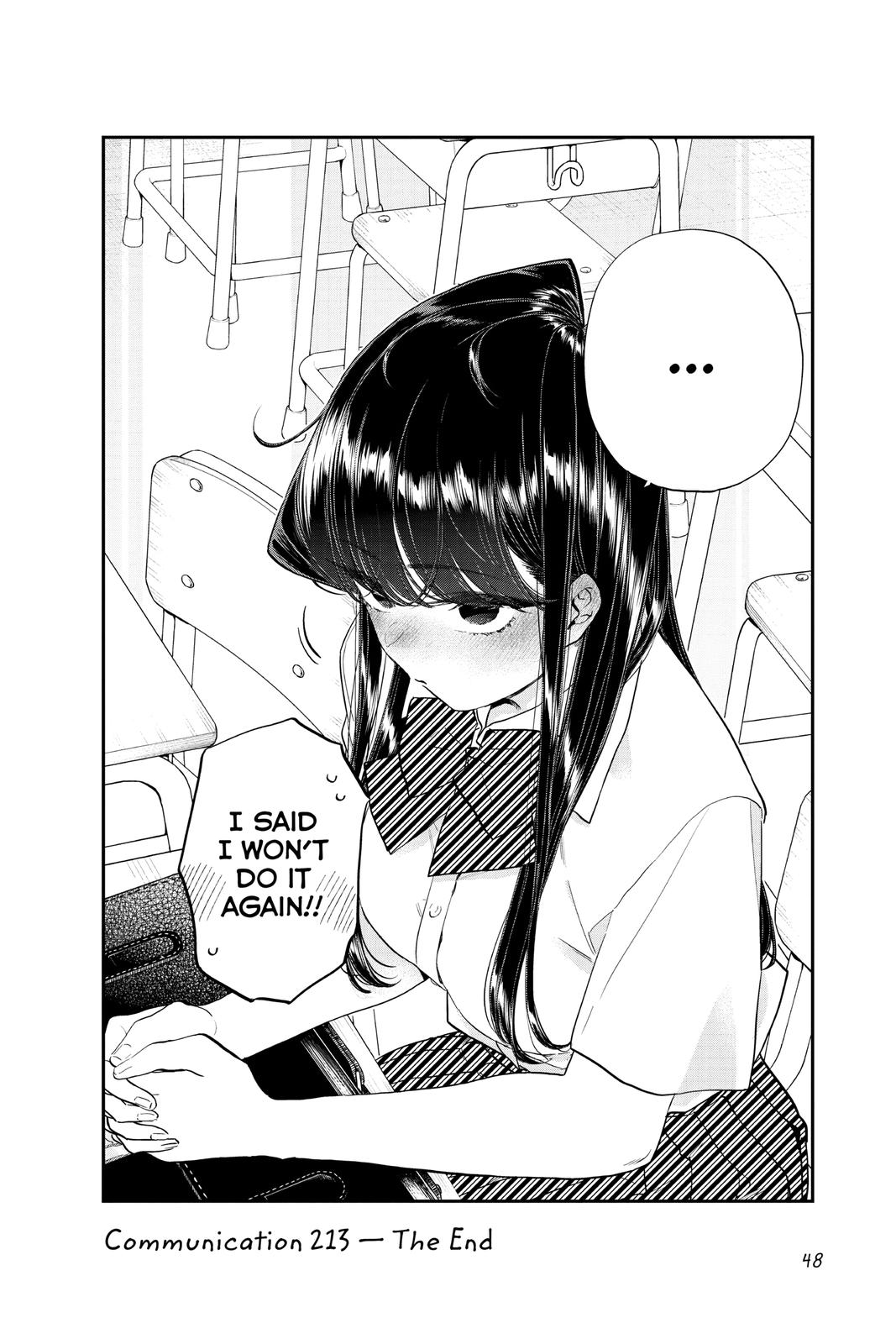 Komi Can’t Communicate Chapter 213