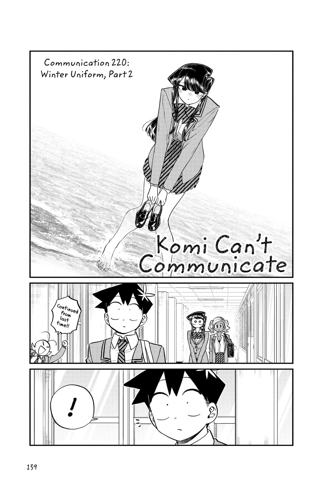 Komi Can’t Communicate Chapter 220