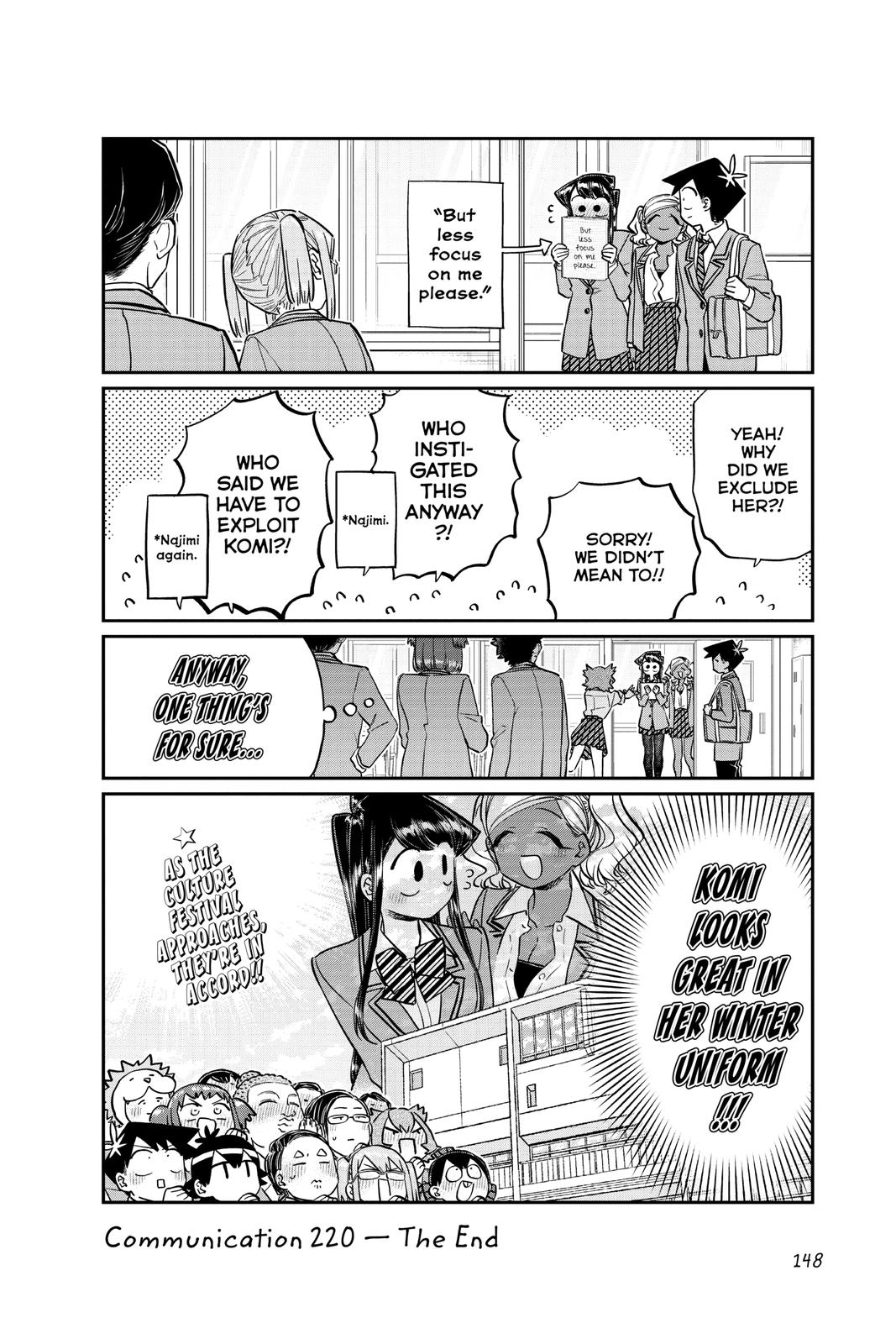 Komi Can’t Communicate Chapter 220