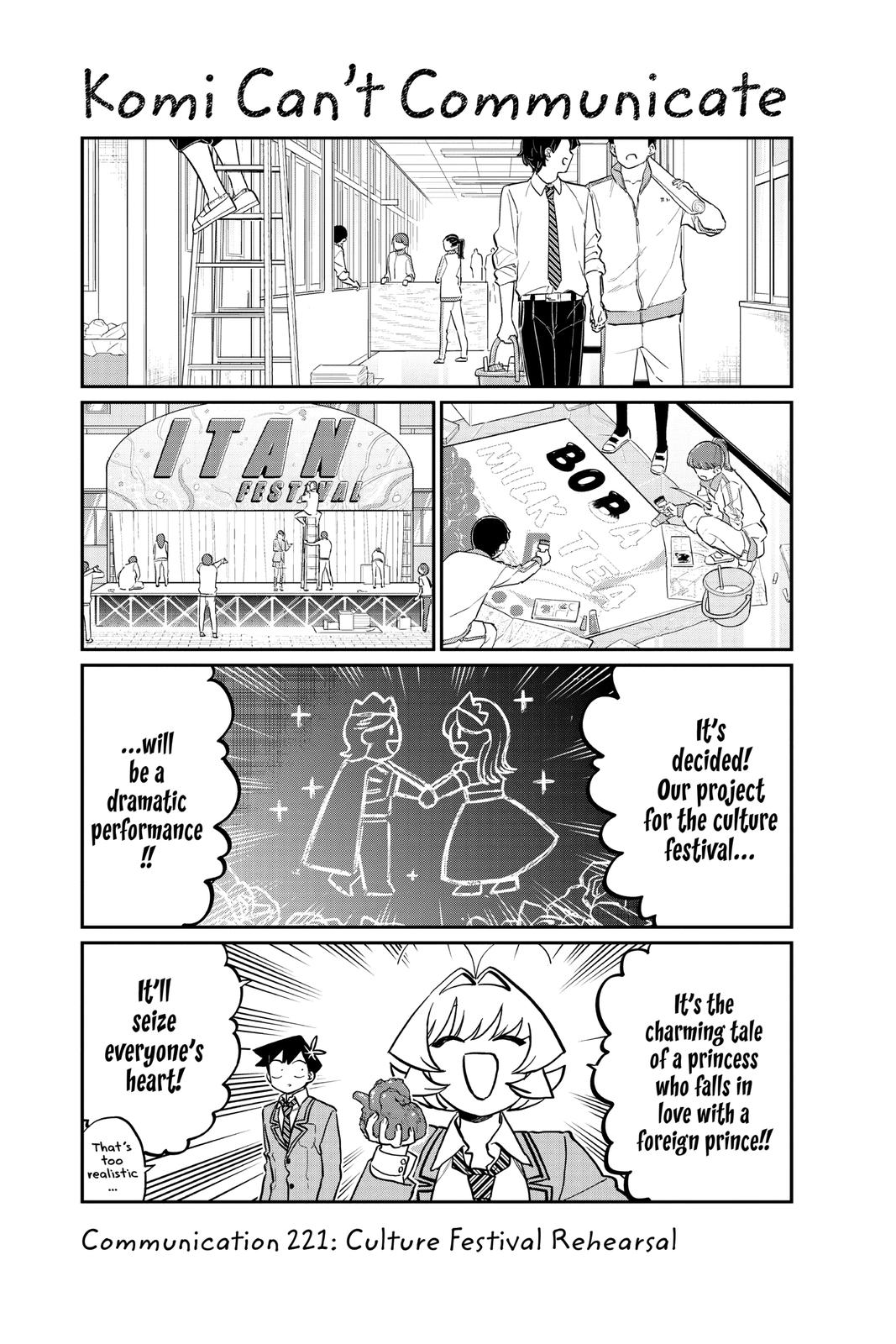 Komi Can’t Communicate Chapter 221