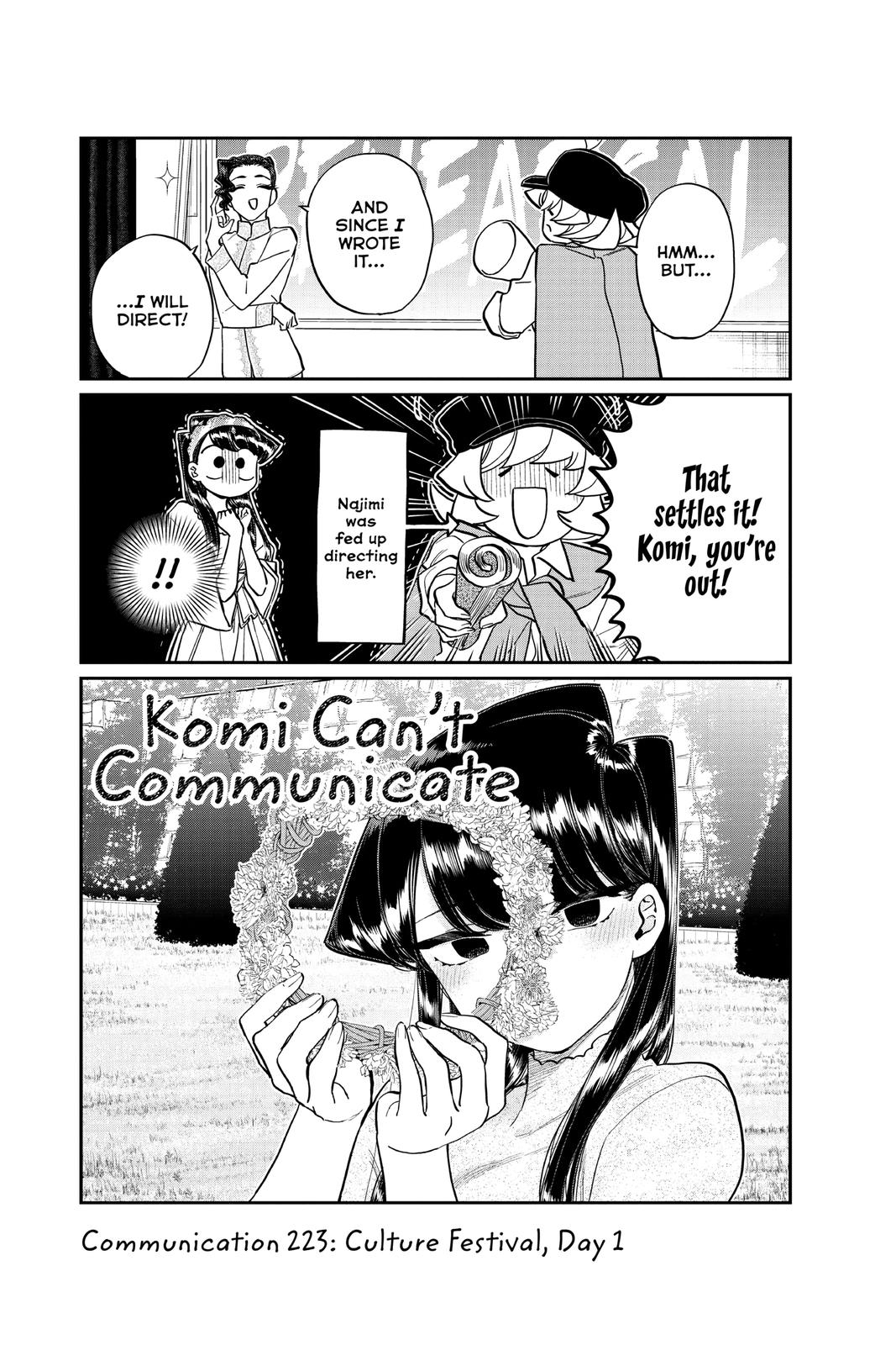 Komi Can’t Communicate Chapter 223