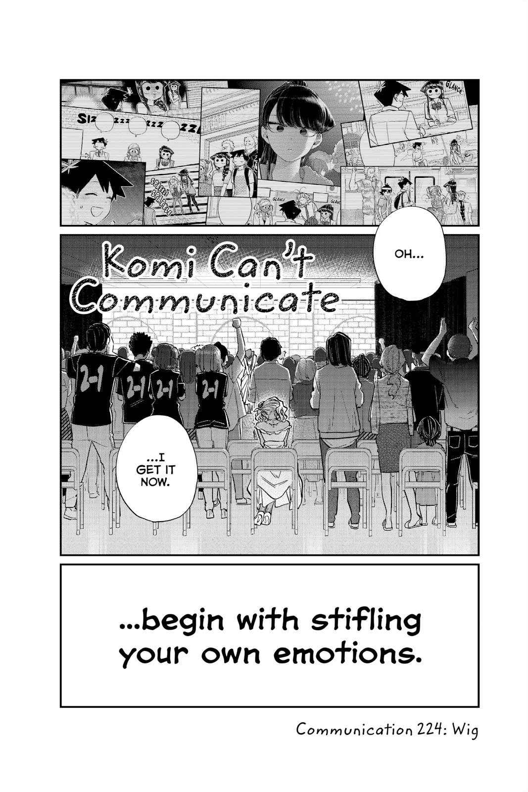 Komi Can’t Communicate Chapter 224