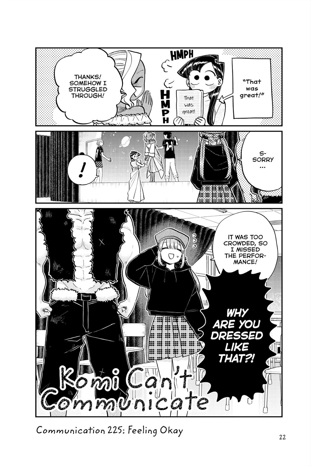 Komi Can’t Communicate Chapter 225