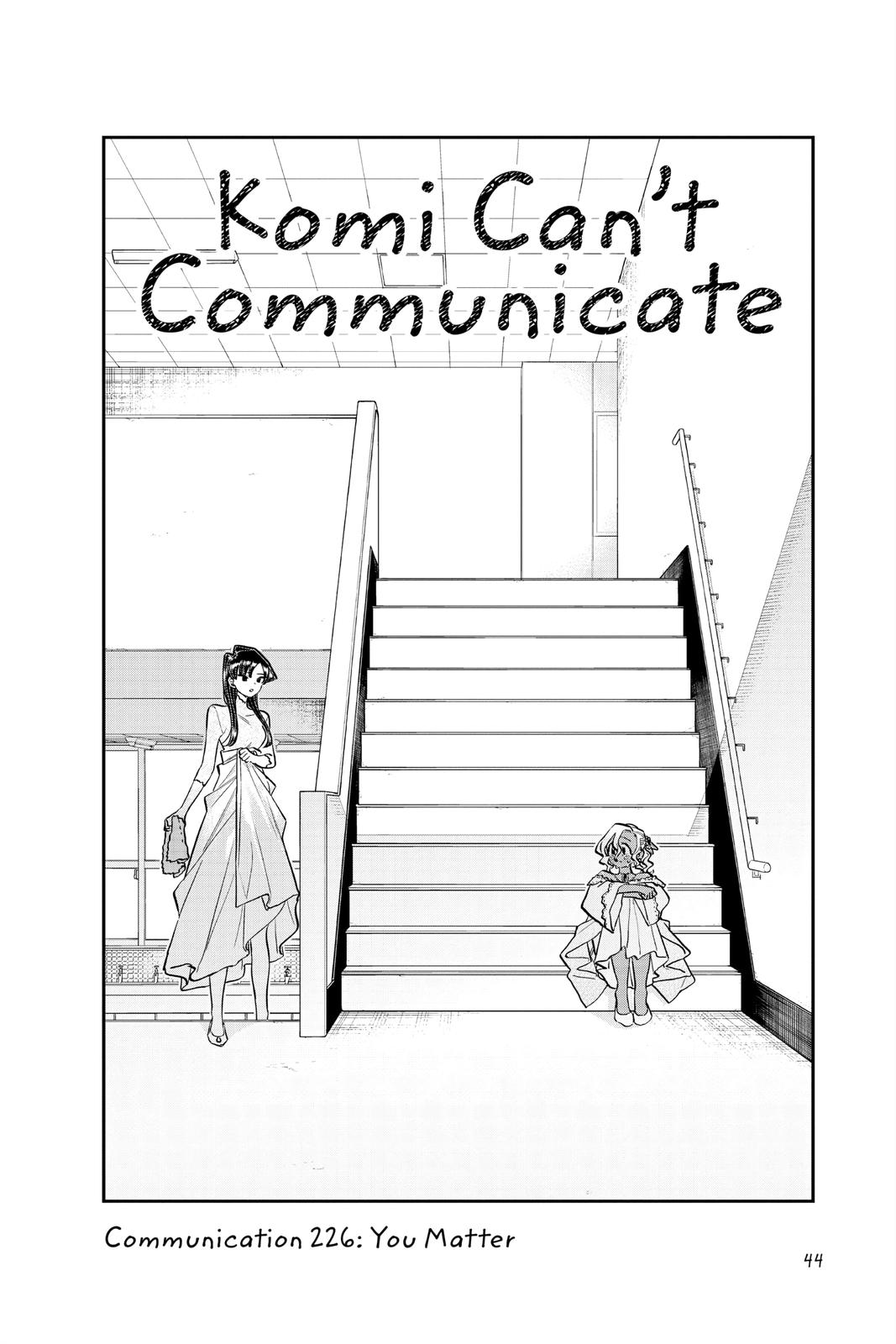 Komi Can’t Communicate Chapter 226