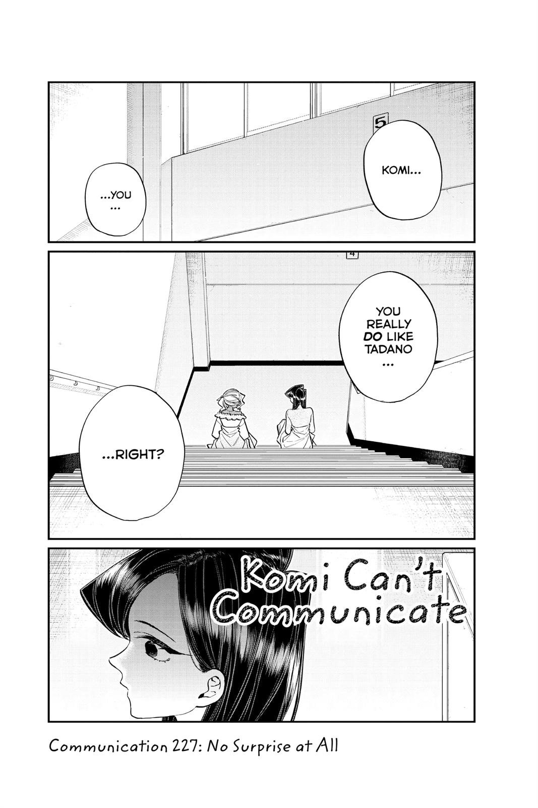 Komi Can’t Communicate Chapter 227