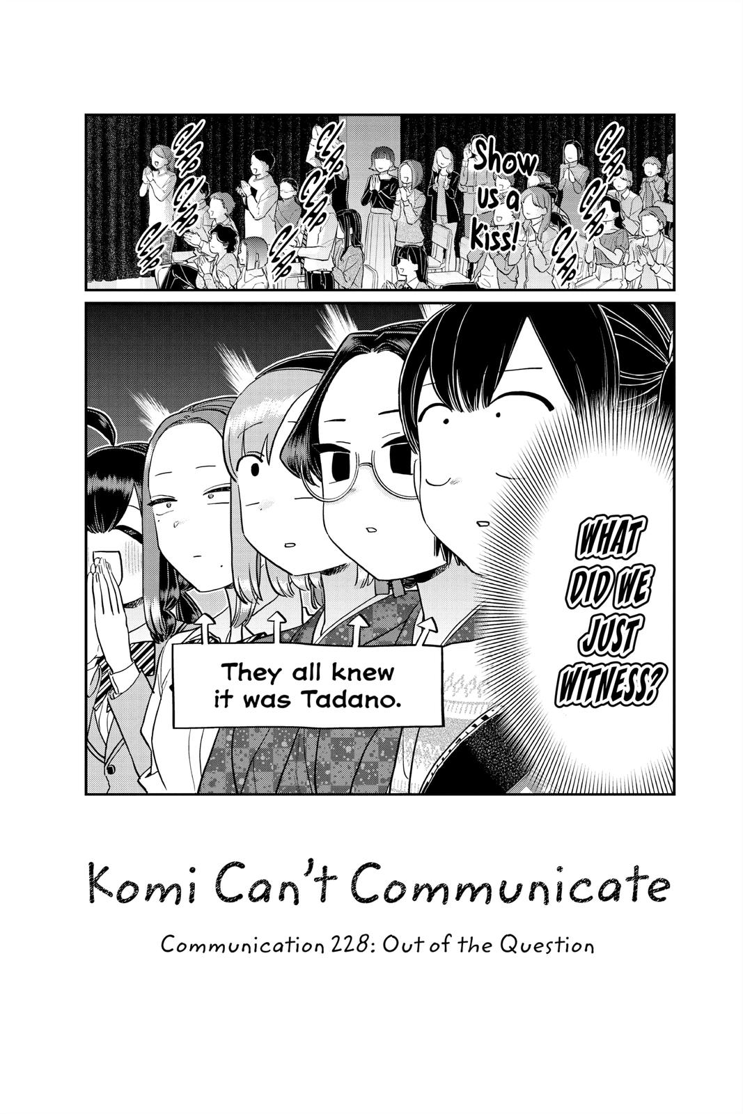 Komi Can’t Communicate Chapter 228