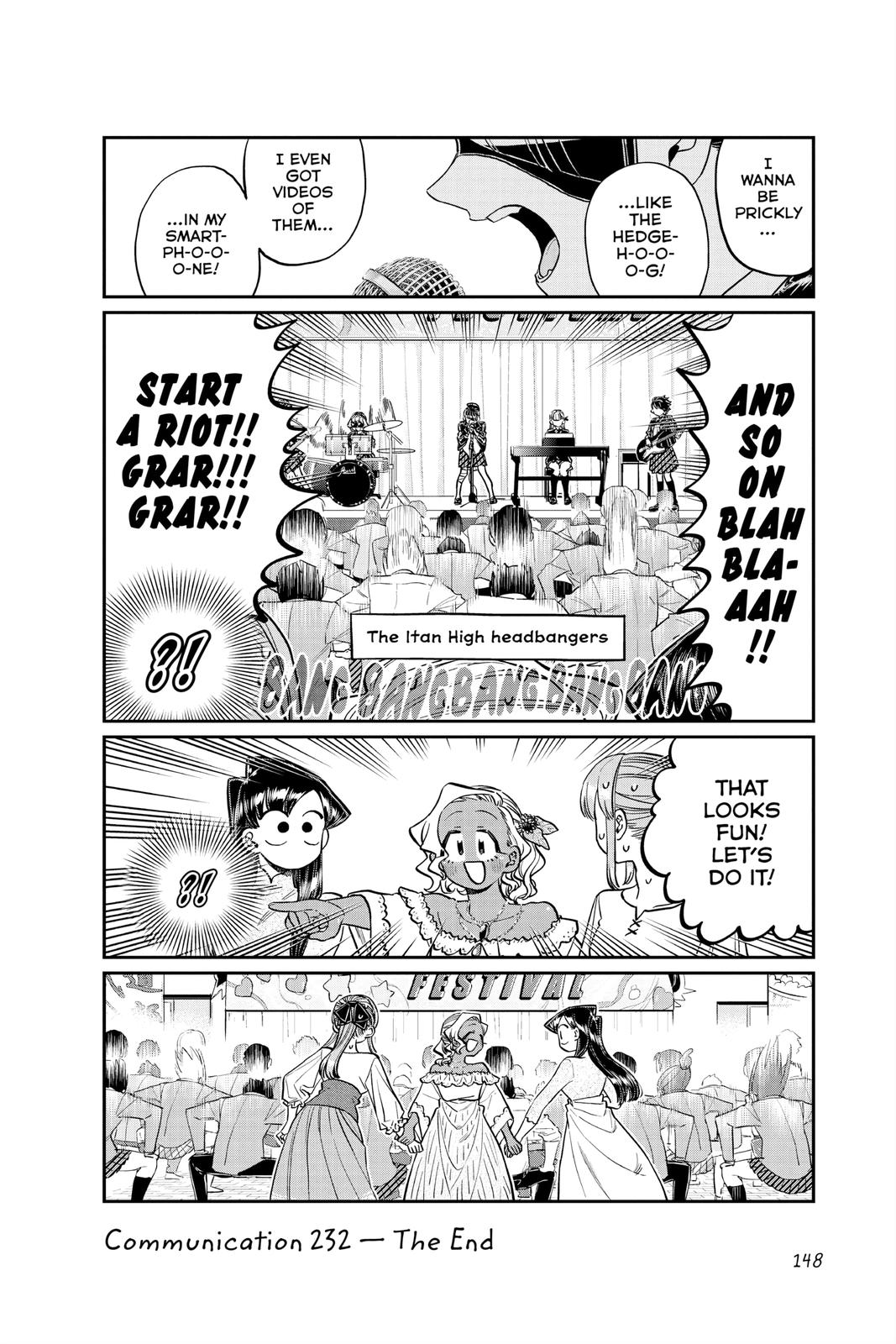 Komi Can’t Communicate Chapter 232