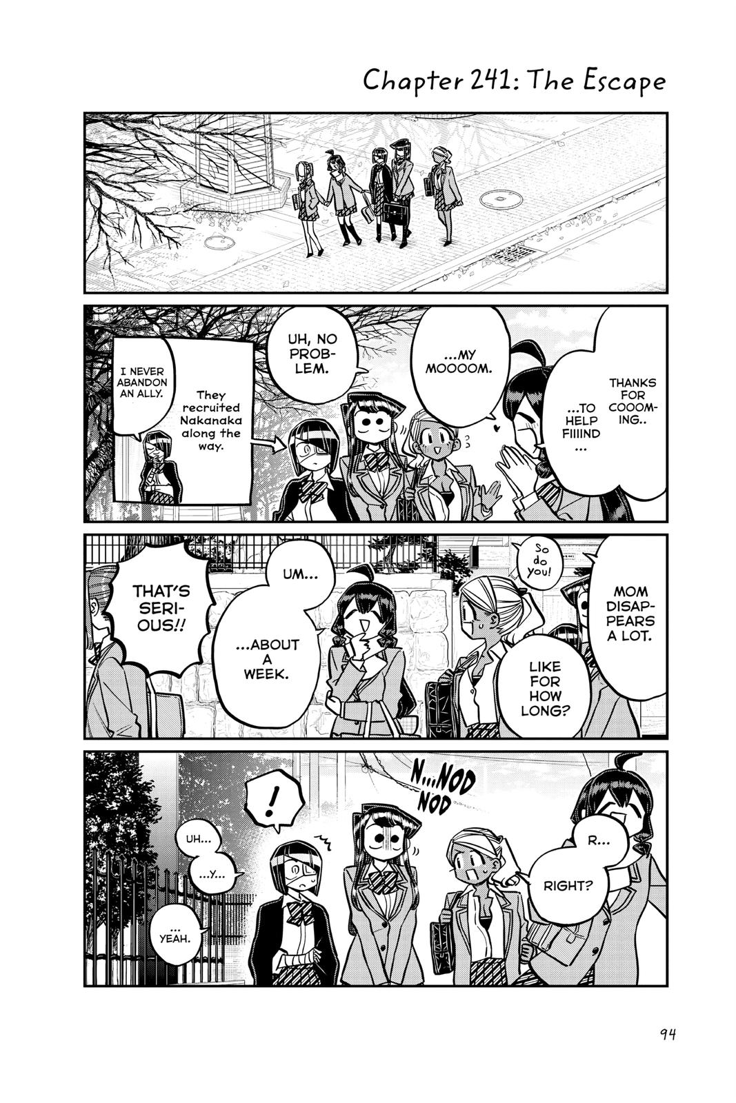 Komi Can’t Communicate Chapter 241