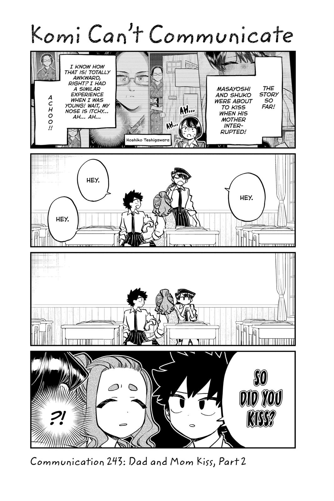 Komi Can’t Communicate Chapter 243