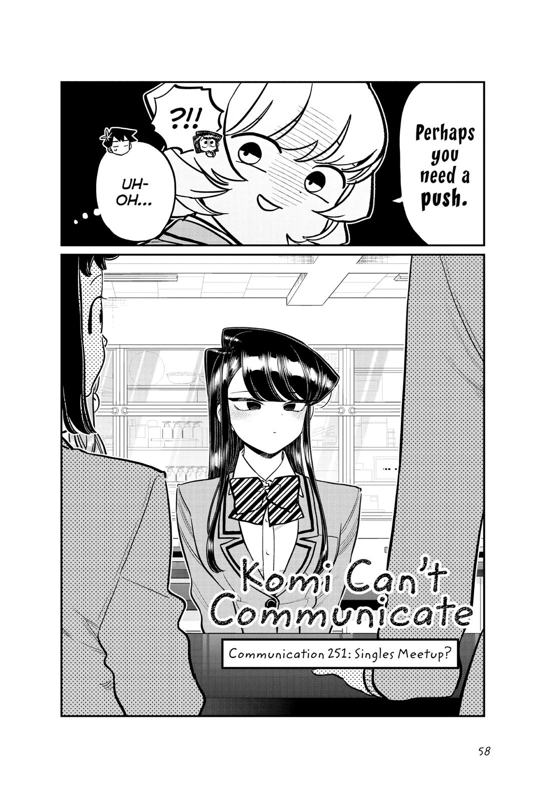 Komi Can’t Communicate Chapter 251