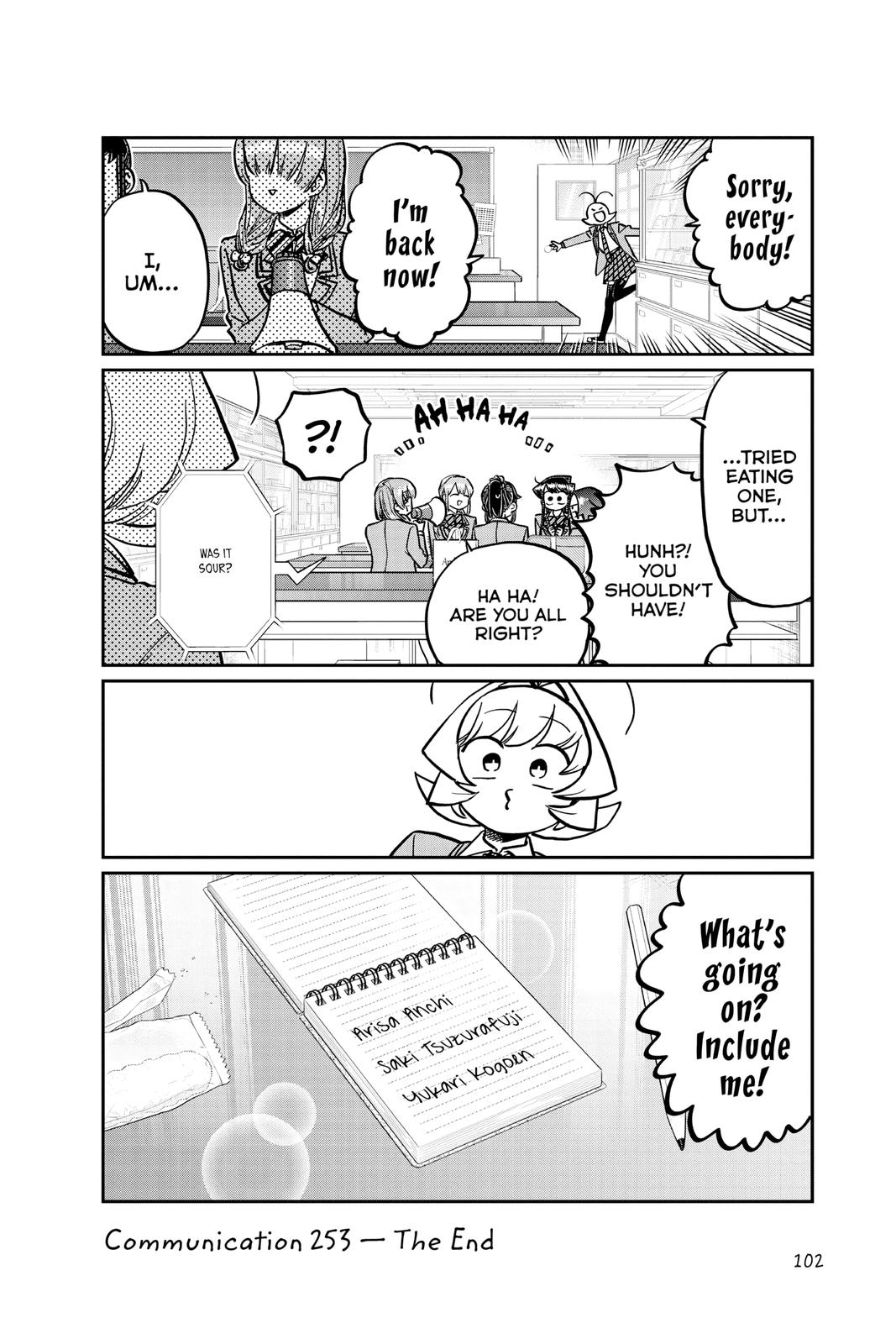 Komi Can’t Communicate Chapter 253